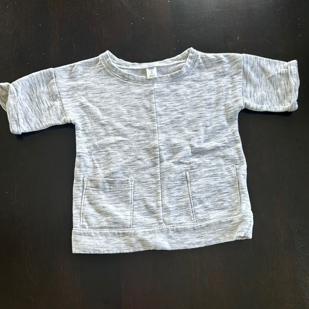 Old Navy Gray Heathered Sweatshirt Relaxed Fit